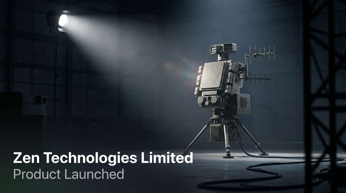Zen Technologies Unveils India's First AI-Powered Anti-Drone System with 20km Radar Range