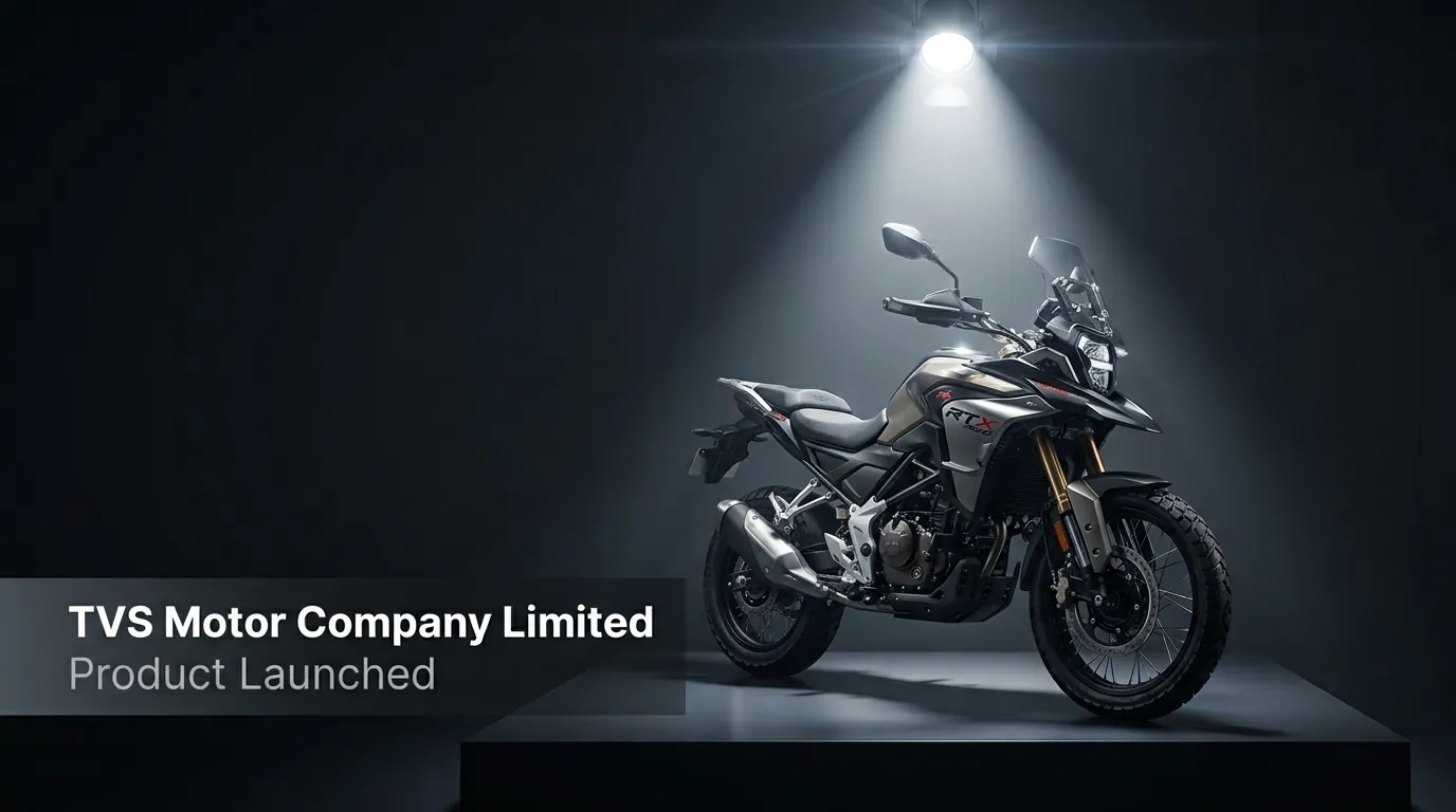 TVS Motor Unveils RTX 300 Adventure Motorcycle for Europe; Prices Start at 4,890 Euros