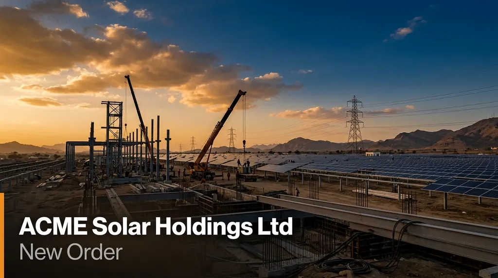 ACME Solar Subsidiary Signs 25-Year PPA with Northeast Frontier Railway for 130 MW Project