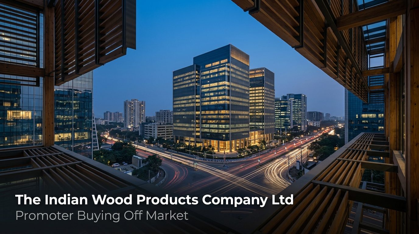 The Indian Wood Products Co Ltd Promoter Bharat Mohta to Acquire 14.32% Stake via Gift