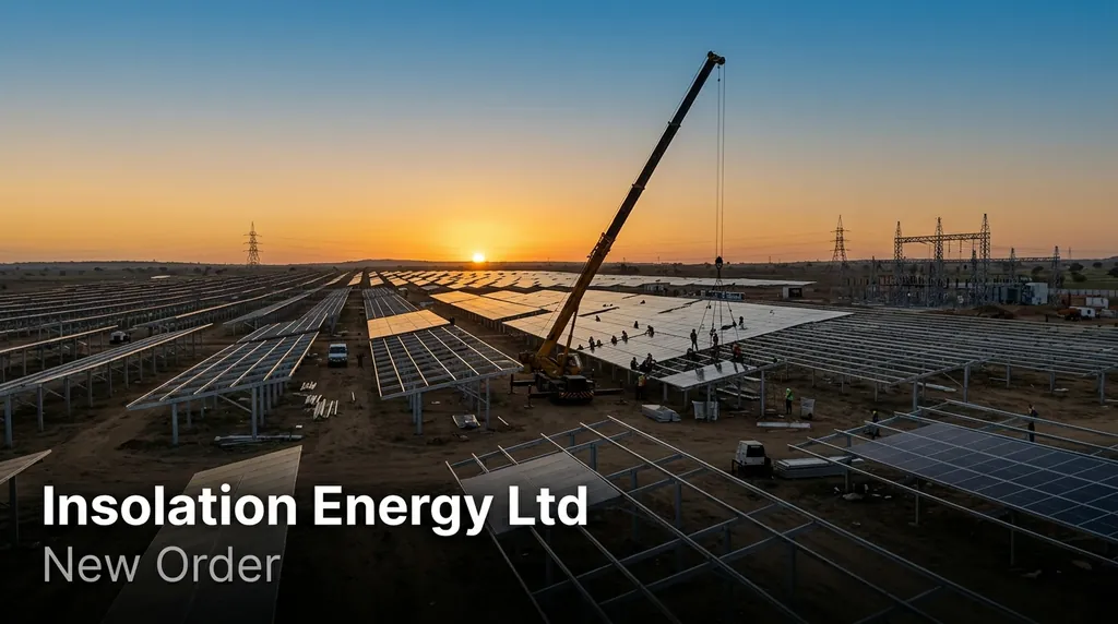 Insolation Energy Subsidiary Secures ₹425 Crore Solar Project Order from MSEDCL