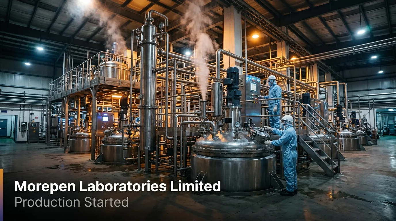 Morepen Labs Completes Phase 1 Expansion; API & CDMO Capacity Hits 614 KL