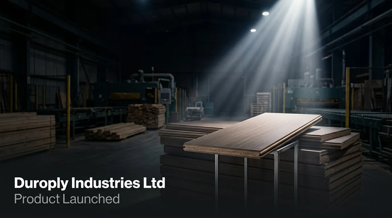 Duroply Industries Enters MDF Segment with DURO HDMMR Launch via Asset-Light Model