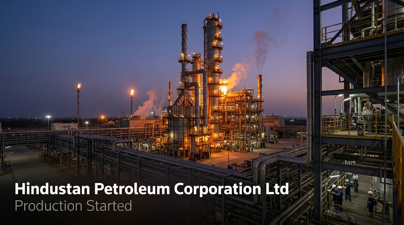 HPCL JV HRRL Refinery Starts Commercial Operations for Crude Distillation Unit