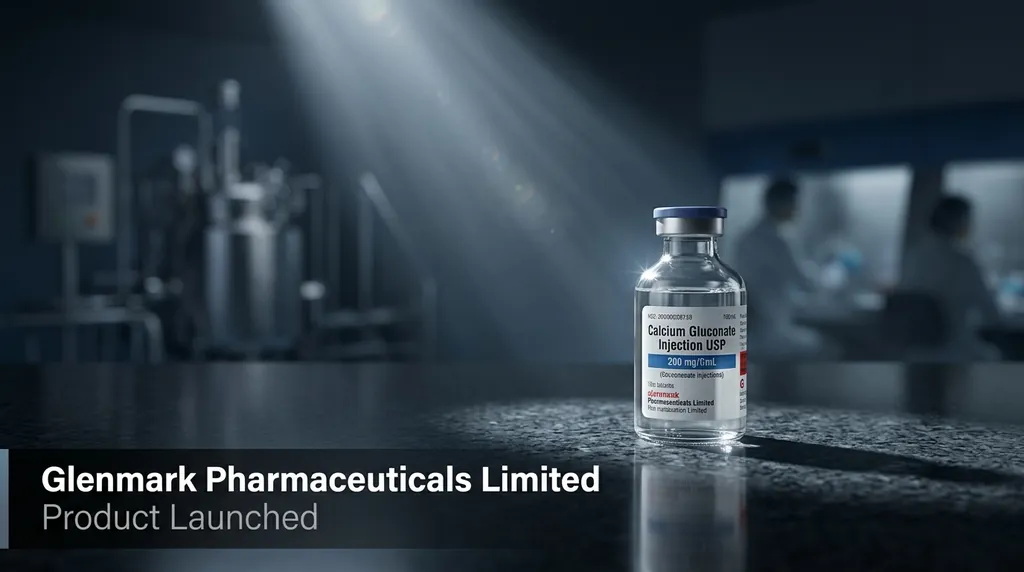 Glenmark Pharma Launches Calcium Gluconate Injection in US Market Worth $69.9 Million