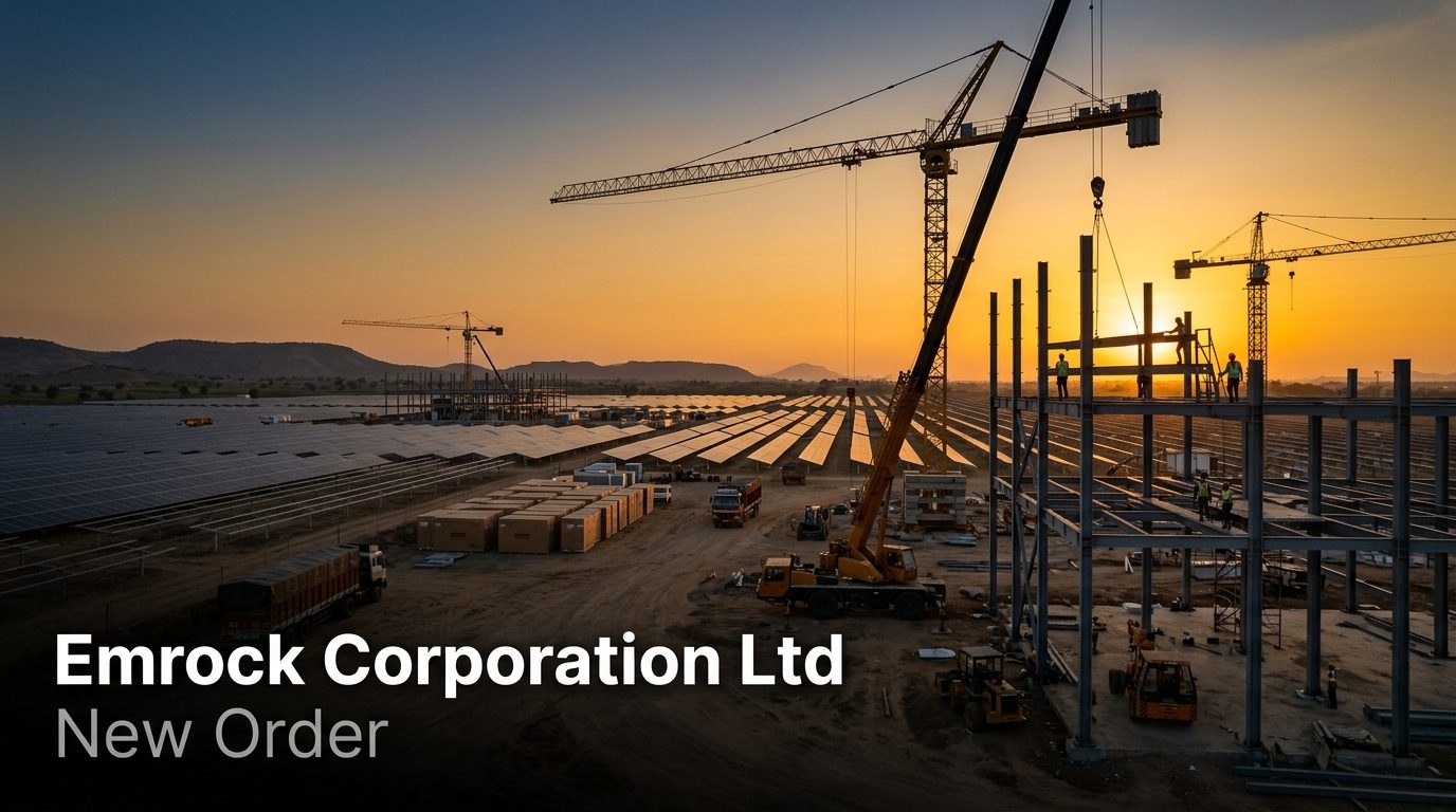 Emrock Corporation Secures 24 MW Solar Project; Places ₹104.52 Cr Procurement Order