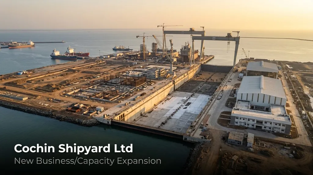 Cochin Shipyard to Set Up ₹1,570 Cr Ship Repair Facility in Vadinar, Gujarat
