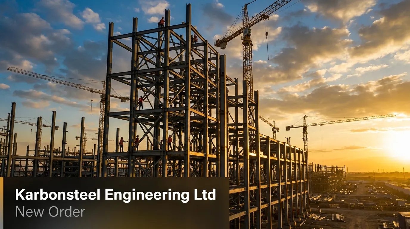 Karbonsteel Engineering Secures ₹67.14 Cr Order for Prefabricated Steel Structures