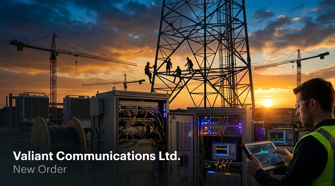 Valiant Communications Bags ₹13.88 Crore Order for Communication Solutions